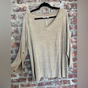 Chicos Long Button Sleeve Tops
